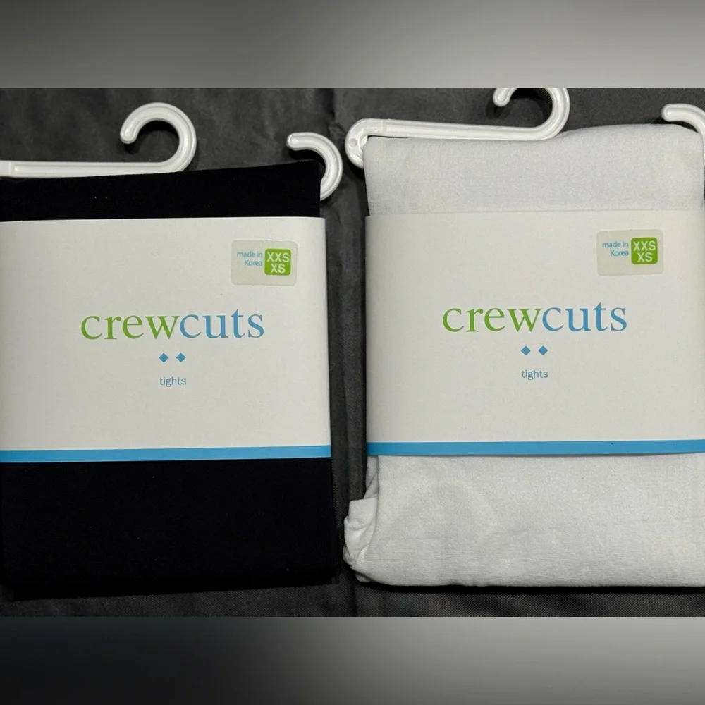 Crewcuts Black and White Tights, size 2-5yrs